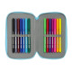 Triple Pencil Case Bluey Sky blue 12,5 x 19,5 x 5,5 cm 36 Pieces
