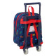 Mochila Escolar con Ruedas PJ Masks Ready Azul marino 22 x 27 x 10 cm