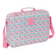 Cartera Escolar Moos Flores Multicolor 38 x 28 x 6 cm