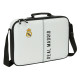 Cartera Escolar Real Madrid C.F. Blanco Gris 38 x 28 x 6 cm