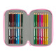 School Case with Accessories Glow Lab Swing Multicolour 12,5 x 19,5 x 5,5 cm 37 Pieces