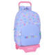 Mochila Escolar con Ruedas Benetton Lila Lila 30 x 46 x 14 cm