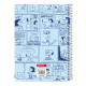Libreta Snoopy Love Azul A5 80 Hojas