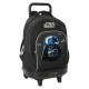 School Rucksack with Wheels Star Wars Rebellion Black 33 x 45 x 22 cm