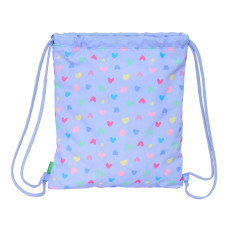 Backpack with Strings Benetton Lila Lilac 35 x 40 x 1 cm