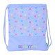 Bolsa Mochila con Cuerdas Benetton Lila Lila 35 x 40 x 1 cm