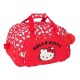 Bolsa de Deporte Hello Kitty Iconic Blanco Rojo 40 x 24 x 23 cm