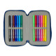 School Case with Accessories Munich North Navy Blue 12.5 x 19.5 x 4 cm 29 Pieces
