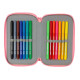 School Case with Accessories Moos Passion Multicolour 12,5 x 19,5 x 5,5 cm 37 Pieces