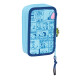 Estuche Escolar con Accesorios Snoopy Love Azul 12,5 x 19,5 x 5,5 cm 37 Piezas
