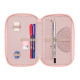 School Case with Accessories Lilo & Stitch Beach Pink 12,5 x 19,5 x 5,5 cm 37 Pieces
