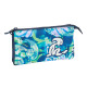 Portatodo Triple El Niño Kook Azul marino 22 x 12 x 3 cm
