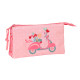 Triple Carry-all Moos Passion Multicolour 22 x 12 x 3 cm