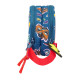 Portatodo Doble Cars Racing Azul marino 21 x 8 x 6 cm