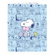 Ring binder Snoopy Love Blue A4 26.5 x 33 x 4 cm