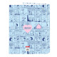 Ring binder Snoopy Love Blue A4 26.5 x 33 x 4 cm