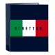 Carpeta de anillas Benetton Flag Azul marino A4 27 x 33 x 6 cm