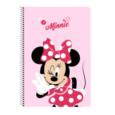 Carpeta de anillas Minnie Mouse Naive Rosa A4 21.5 x 31 x 1 cm
