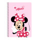 Carpeta de anillas Minnie Mouse Naive Rosa A4 21.5 x 31 x 1 cm