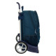 School Rucksack with Wheels Kelme Epic Navy Blue 32 x 44 x 16 cm