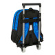 Mochila Escolar con Ruedas Hot Wheels Let's race Azul Negro 27 x 33 x 10 cm