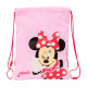 Bolsa Mochila con Cuerdas Minnie Mouse Naive Rosa 26 x 34 x 1 cm