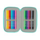 Triple Pencil Case Na!Na!Na! Surprise Bunny Pink Turquoise 12,5 x 19,5 x 5,5 cm 37 Pieces