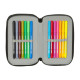 Triple Pencil Case Minecraft Tnt Multicolour 12,5 x 19,5 x 5,5 cm 37 Pieces