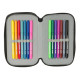 Triple Pencil Case Safta Urban style Blue Grey 12,5 x 19,5 x 5,5 cm 37 Pieces