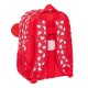 Mochila Escolar Hello Kitty Iconic Blanco Rojo 26 x 34 x 11 cm