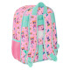 School Bag SuperKitties Pink Turquoise 26 x 34 x 11 cm