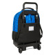 Mochila Escolar con Ruedas Hot Wheels Let's race Azul Negro 33 x 45 x 22 cm
