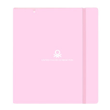 Carpeta de anillas Benetton Unique Rosa Turquesa 27 X 32 X 4 cm