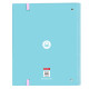 Carpeta de anillas Benetton Unique Rosa Turquesa 27 x 32 x 3.5 cm