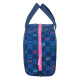 Neceser de Viaje Benetton Damero Azul marino 31 x 14 x 19 cm
