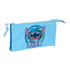 School Case Stitch Blue 22 x 12 x 3 cm