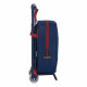 Mochila Escolar con Ruedas 805 F.C. Barcelona M280 Granate Azul marino