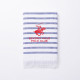 Bath towel Beverly Hills Polo Club Blue White 100% cotton 80 x 165 cm