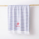 Bath towel Beverly Hills Polo Club Blue White 100% cotton 80 x 165 cm