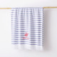 Bath towel Beverly Hills Polo Club Blue White 100% cotton 80 x 165 cm