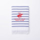 Bath towel Beverly Hills Polo Club Blue White 100% cotton 80 x 165 cm