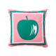 Cushion Benetton Green Pink Apple 40 x 40 cm Squared