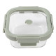 Hermetic Lunch Box Lékué Borosilicate Glass Squared 520 ml