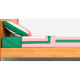 Bedding set Benetton Green Pink Apple 4 Pieces