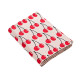 Manta Benetton Rojo Beige Cerezas 140 x 190 cm Acrílico