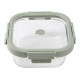 Hermetic Lunch Box Lékué Borosilicate Glass Squared 800 ml