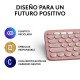 Wireless Keyboard Logitech K380s Pink Spanish Qwerty