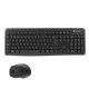 Keyboard and Mouse CoolBox COO-KTR-02W Spanish Qwerty Wireless Black Spanish QWERTY