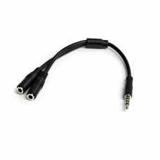 Audio Jack Adapter Startech MUYHSMFF             Black 0,2 m