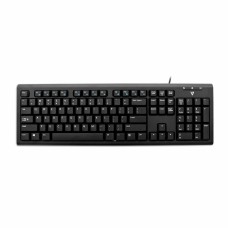 Teclado V7 KU200US Negro Multicolor QWERTY Qwerty US